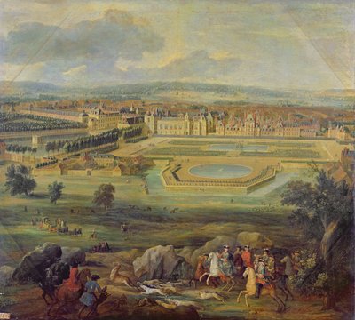 View of the Palace of Fontainebleau from the Parterre of the Tiber by Pierre Denis Martin